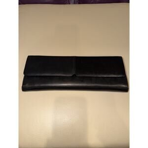 Alfani Large Leather Clutch With A Suede Interior